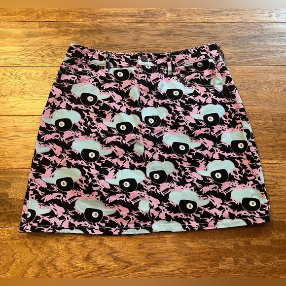 Hayley Elsaesser x Simons 8-Ball Cowboy Print Mini Skirt, Medium - Picture 6 of 10